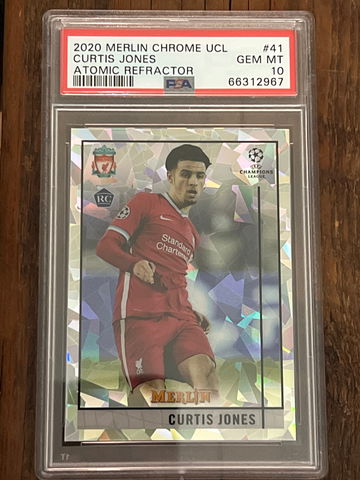 2020 Merlin Chrome UCL Curtis Jones #41 Atomic Refractor 