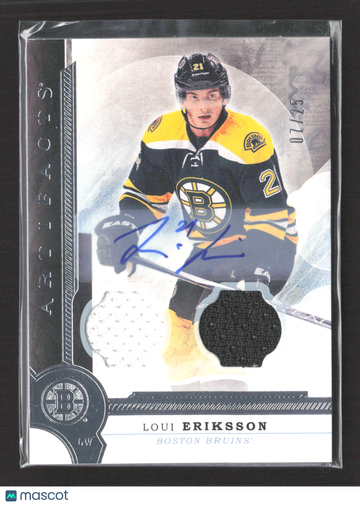 2016 Upper Deck Artifacts Loui Eriksson #94 /25 Jersey Patch Game-Used Memorabilia
