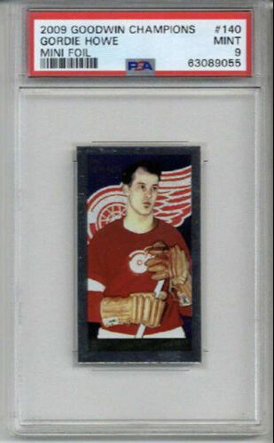 2009 GOODWIN CHAMPIONS MINI FOIL #140 GORDIE HOWE CARD PSA 9 LOW POP NO 10'S