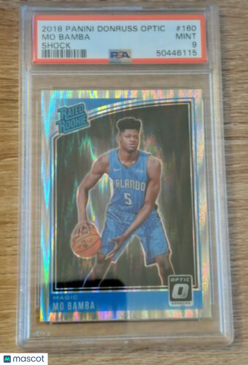 2018 Panini Donruss Optic Mo Bamba #160 Shock Rookie PSA 9