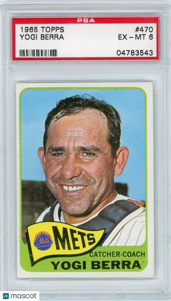 1965 Topps Yogi Berra #470 PSA 6