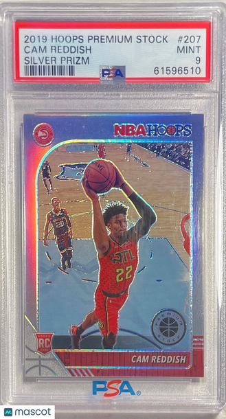2019 Panini Hoops Premium Stock Cam Reddish #207 Silver Prizm PSA 9