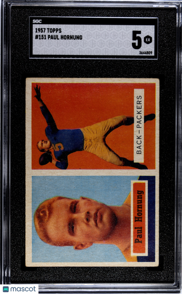 1957 Topps Paul Hornung #151 SGC 5