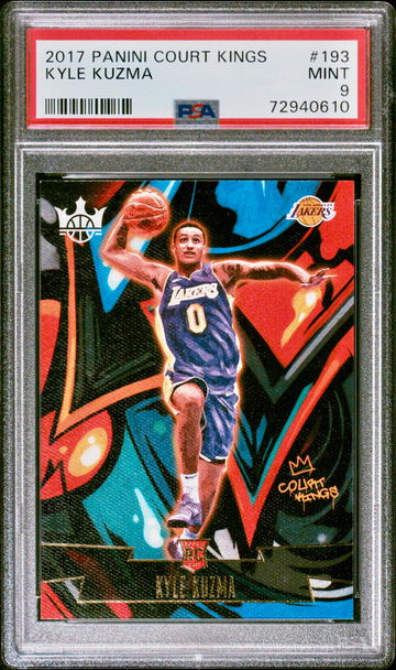 2017-18 Panini Court Kings Rookies III Kyle Kuzma #193 PSA 9 Mint Rookie RC SP