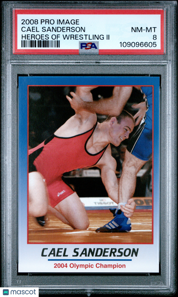 2008 Pro Image Heroes Of Wrestling II Cael Sanderson PSA 8
