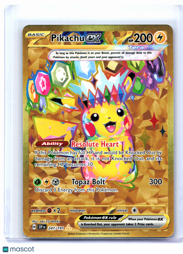 Surging Sparks Pikachu ex Holo Hyper Rare #247/191