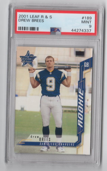 2001 Leaf R & S Drew Brees PSA 9