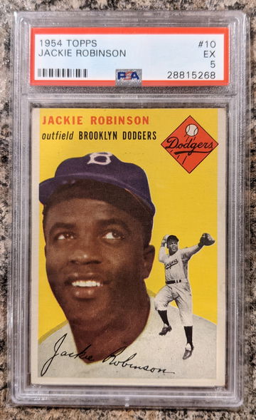1954 Topps Jackie Robinson PSA 5 Centered