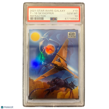 2021 Topps Chrome Star Wars Galaxy T-16 Skyhopper #10 PSA 10