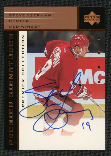Upper Deck Premier Collection S-SY Steve Yzerman Premier Signatures Red Wings Auto
