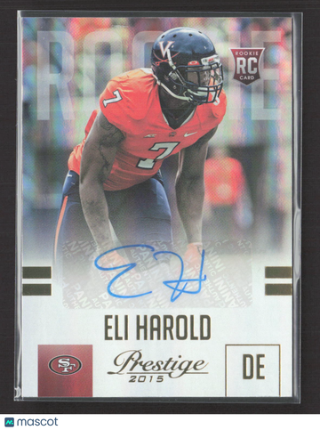 2015 Panini Prestige Eli Harold #237 15/50 Auto