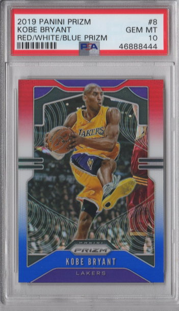 2019 Prizm Kobe Bryant Red White Blue PSA 10