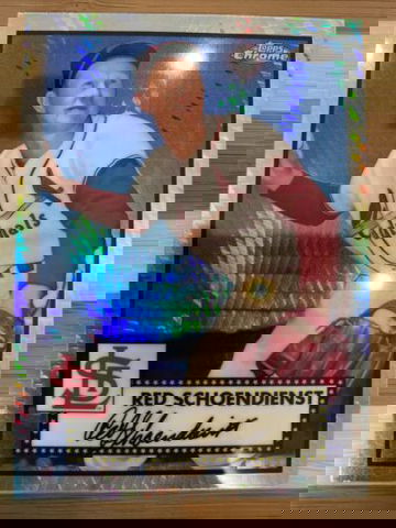 2021 Topps Chrome Platinum Refractor Red Schoendienst St. Louis Cardinals #669