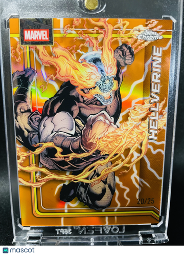 2026 Topps Chrome Marvel Akihiro Hellverine 20/25 #125