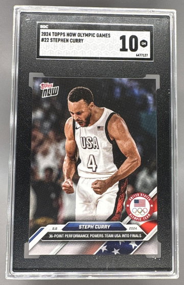 2024 Topps Now #22 Steph Curry SGC 10