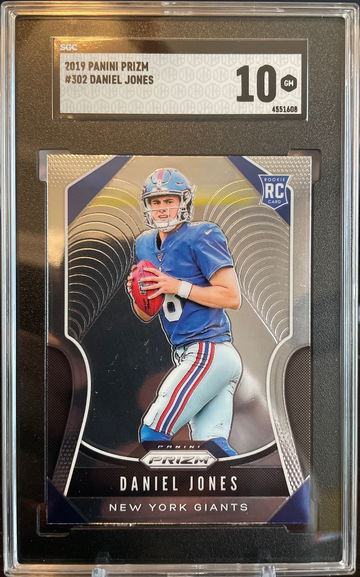 Daniel Jones Panini Prizm 2019 SGC 10