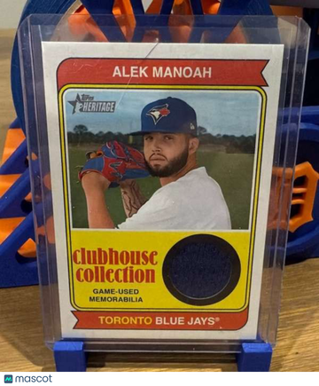 2023 Topps Heritage - Clubhouse Collection Relics Gold Alek Manoah #CCR-AMH