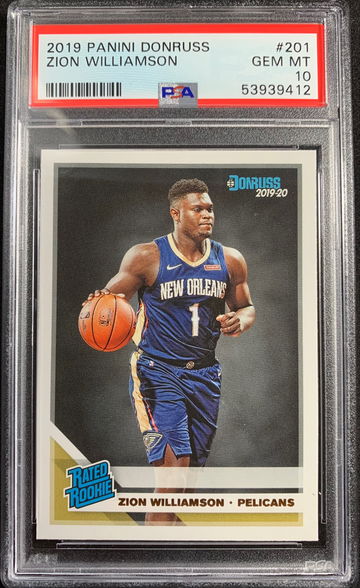 2019 Panini Donruss Zion Williamson PSA 10