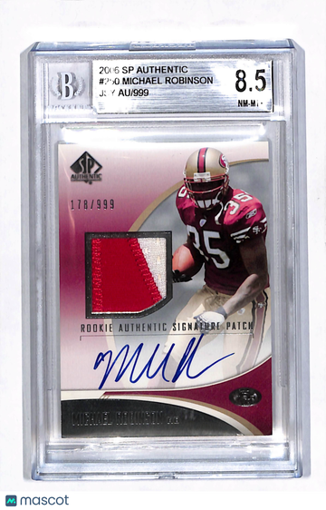 2006 Upper Deck SP Authentic Michael Robinson #250 /999 Rookie Authentic Signature Patch Event-Worn Memorabilia