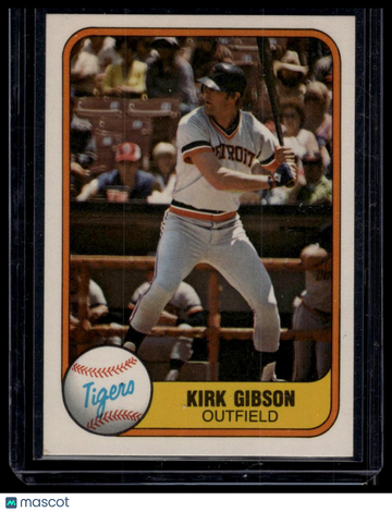 1981 Fleer Kirk Gibson #481 RC