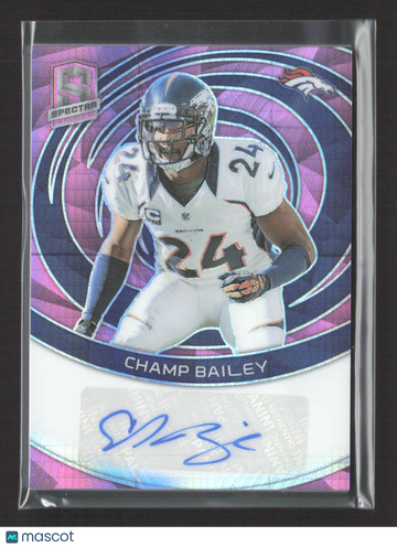 2023 Panini Spectra Prizm Champ Bailey #SIG-CBA Purple /15