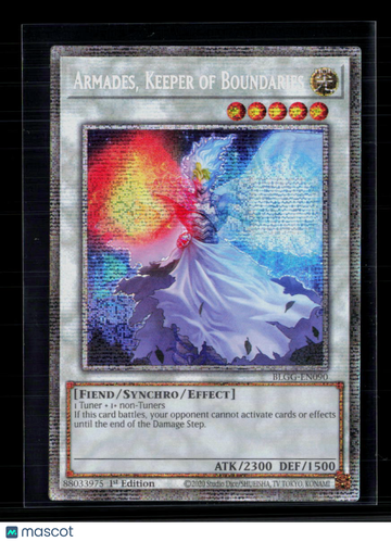 2023 Yu-Gi-Oh! Battles of Legend: Monstrous Revenge Armades, Keeper of Boundaries Quarter Century Secret Rare 1st Editio
