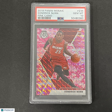 2019 Panini Mosaic Kendrick Nunn #234 Pink Camo PSA 10
