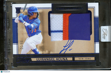 2025 Panini Three and Two Baseball Luisangel Acuna #JK-LA /32 Jersey Autograph RC Authentic Memorabilia