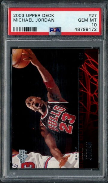 2003 Upper Deck UD 27 Michael Jordan Chicago Bulls PSA 10 Gem Mint