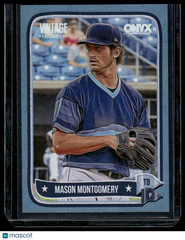 2024 Onyx Vintage Mason Montgomery #OVMAMO Aqua Bordered SN