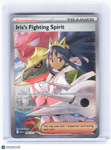 Near Mint Pokémon 2026 Ascended Heroes Iris's Fighting Spirit Holo SIR #292 Trading Card
