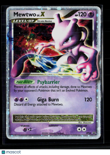 2008 DP Mewtwo LV.X Holo Black Star Promo #DP28