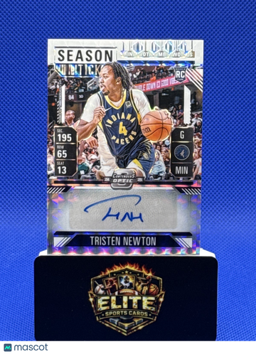 2024-25 Panini Mosaic Tristen Newton #RST-NEW Rookie Season Ticket Choice AU