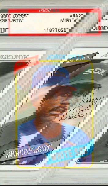 1980 Topps Jorge Orta #442 PSA 9 P1305