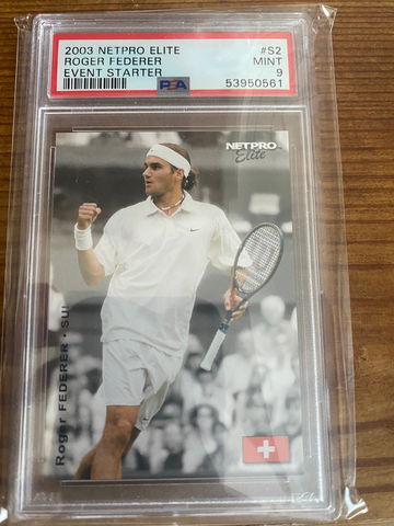 2003 Netpro Elite #S2 Roger Federer Event Starter PSA 9