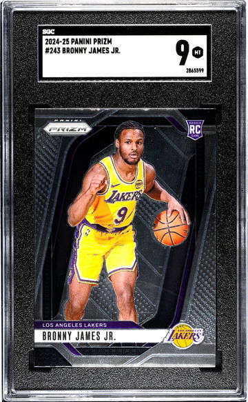 2024-25 Panini Prizm #243 Bronny James Jr. SGC 9