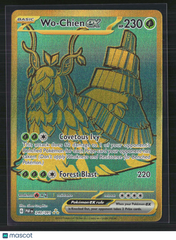 Pokemon 2024 Paldean Fates Wo-Chien EX HR #240/91