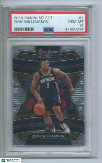 2019 Panini Select Zion Williamson #1 PSA 10