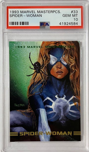 1993 Marvel Masterpieces Spider - Woman PSA 10 Gem Mint #33