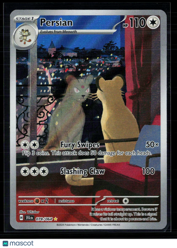 2024 Shrouded Fable Persian Holo Secret Rare #78/64