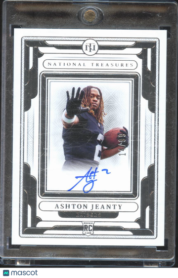 2026 Panini National Treasures Ashton Jeanty #RSFP-AJY /99 RC