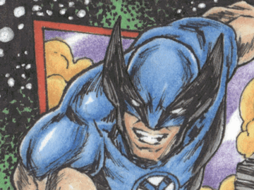 2026 Topps Finest Marvel Fantastic Four Wolverine 1/1 by Dan Borgonos #N/A