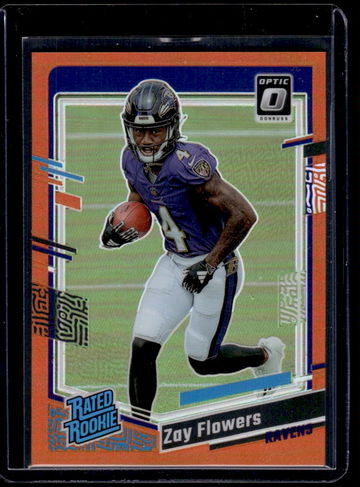 2023 Panini Donruss Optic Orange Zay Flowers #210 RC /249