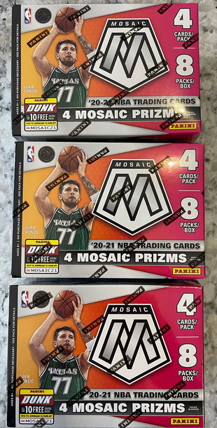 2020-21 Mosaic Basketball Blaster **LOT of 3**