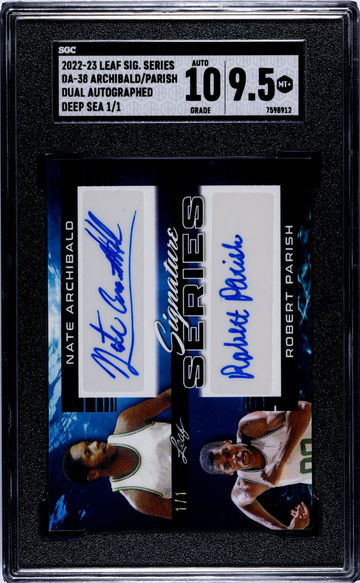 2022 Signature Series #DA-38 Nate Archibald Robert Parish Deep Sea 1/1 SGC 9.5