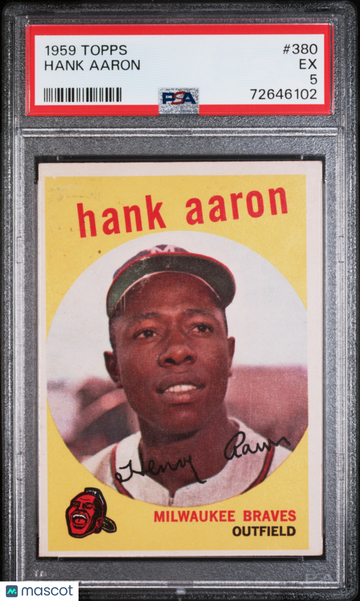 1959 Topps Hank Aaron #380 PSA 5