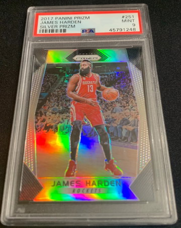 2017 James Harden Panini Prizm Silver #251 PSA 9