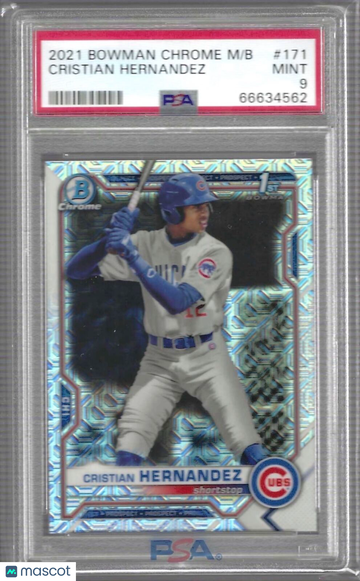 2021 Bowman Chrome Mega Box Cristian Hernandez #171 PSA 9