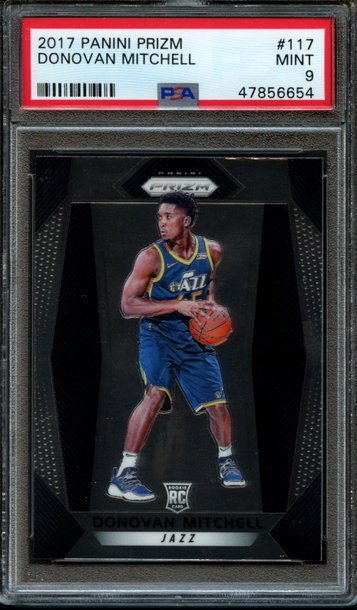 2017 Panini Prizm Donovan Mitchell PSA 9