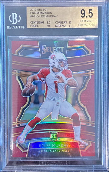 2019 Select Kyler Murray Maroon Prizm /149 BGS 9.5 Gem Mint